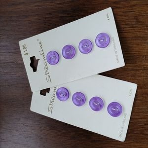 8 Lavender Buttons